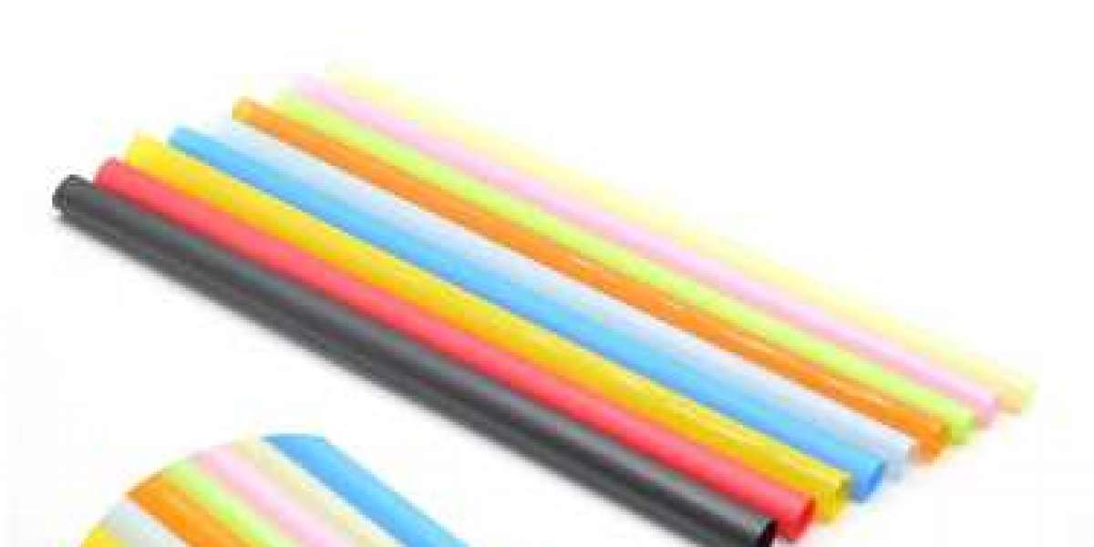 Application of Individual PLA Straight Colorful Straw Raw Material PLA