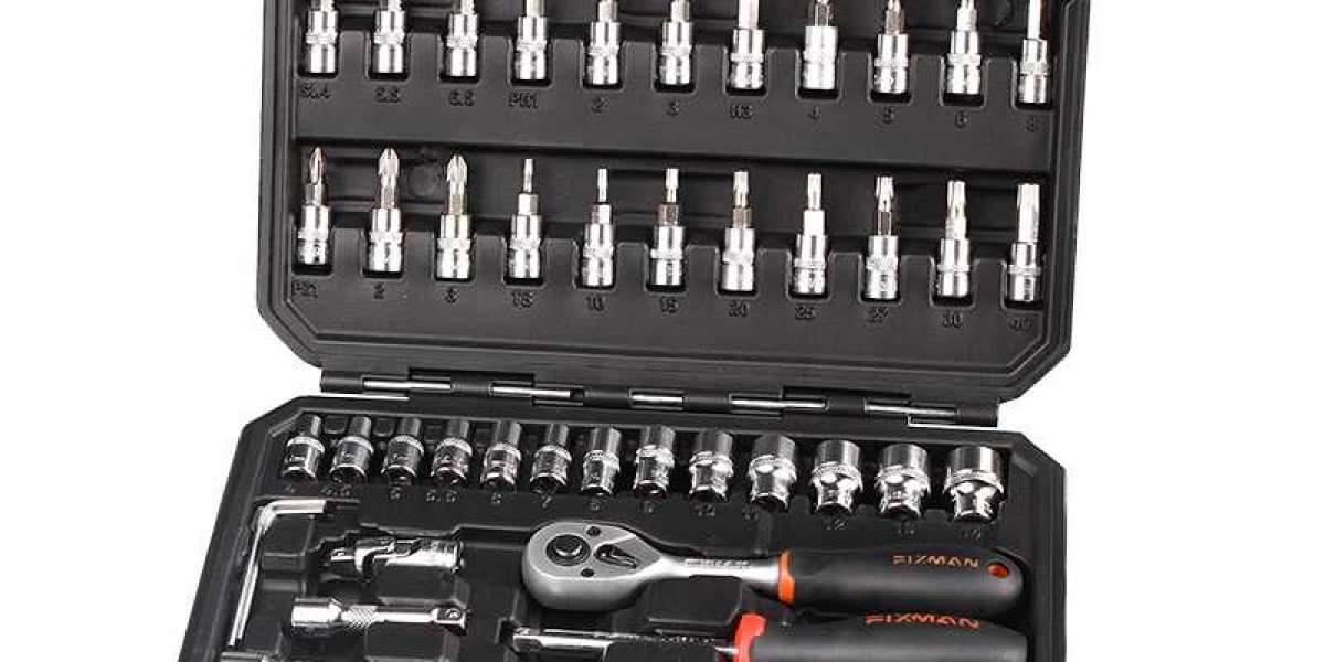 Mechanic Tool Set Machinery Repair B2045B 45PCS 1/4'' FIXMAN