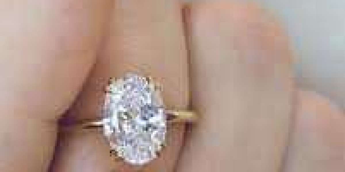double prong oval engagement ring