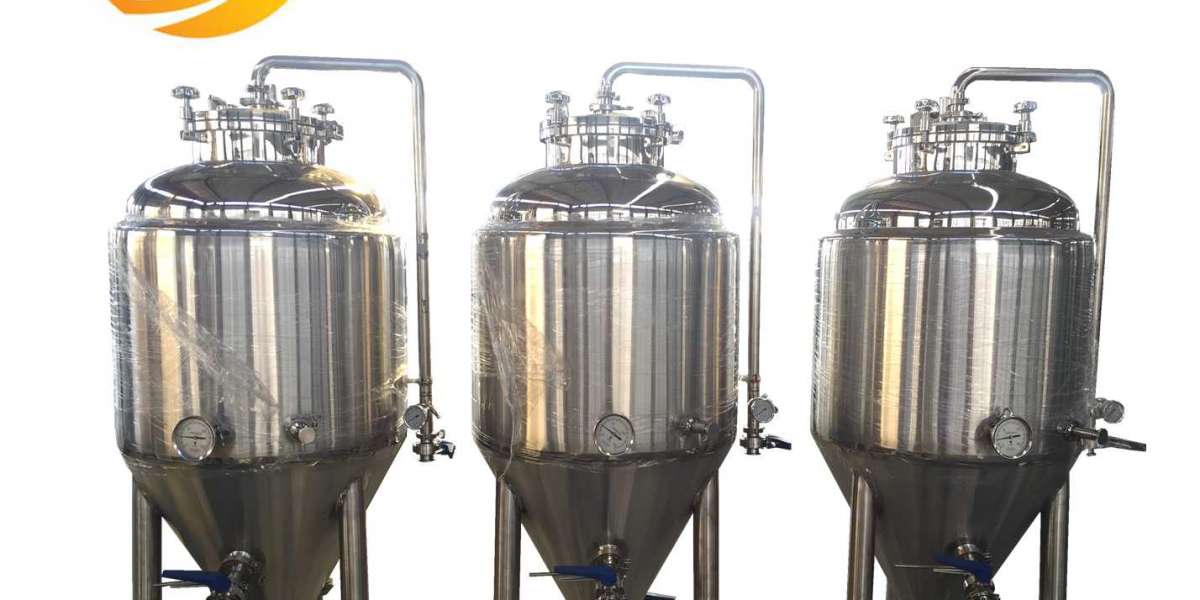 Extraction method of beer stainless steel tank