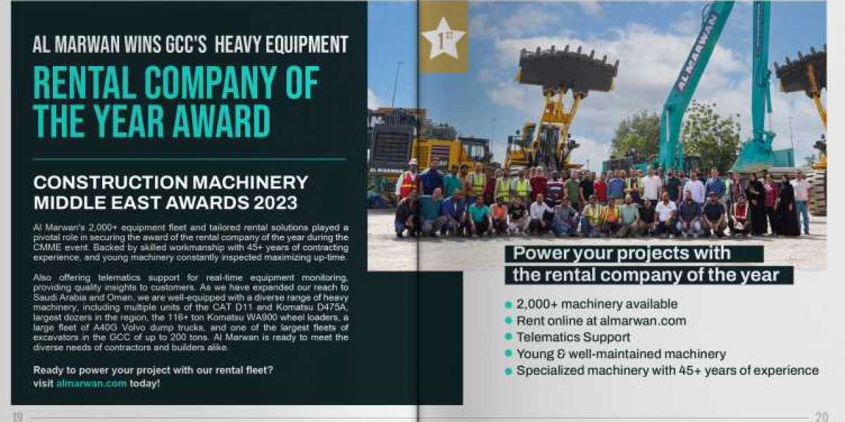Al Marwan, GCC's Heavy Equipment Rental Company of the Year!