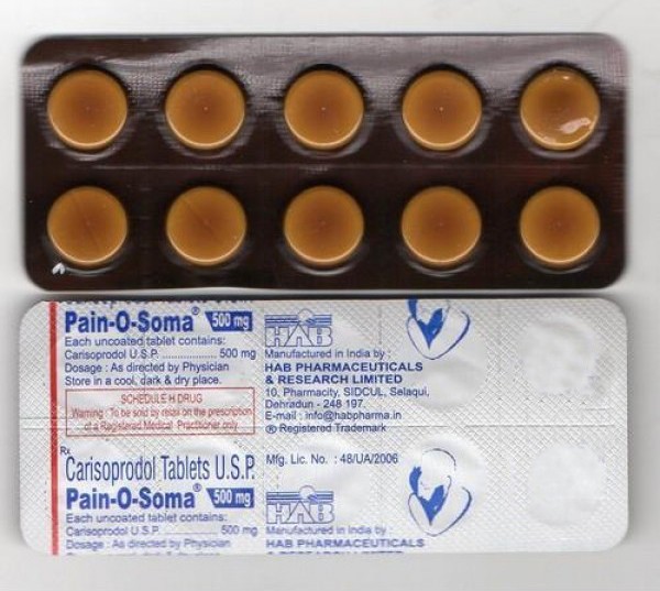 PAIN O SOMA 500MG Buy Online in USA