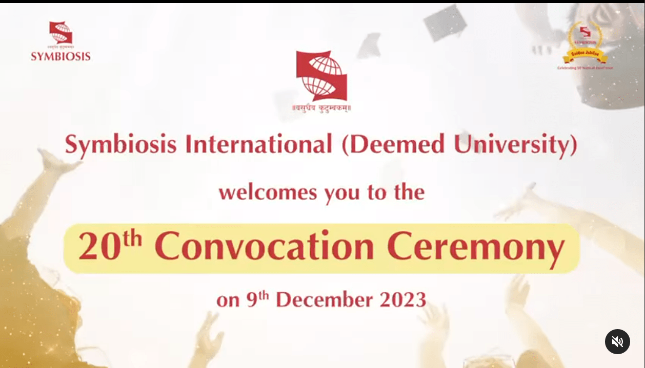 20th Convocation Ceremony at Symbiosis International