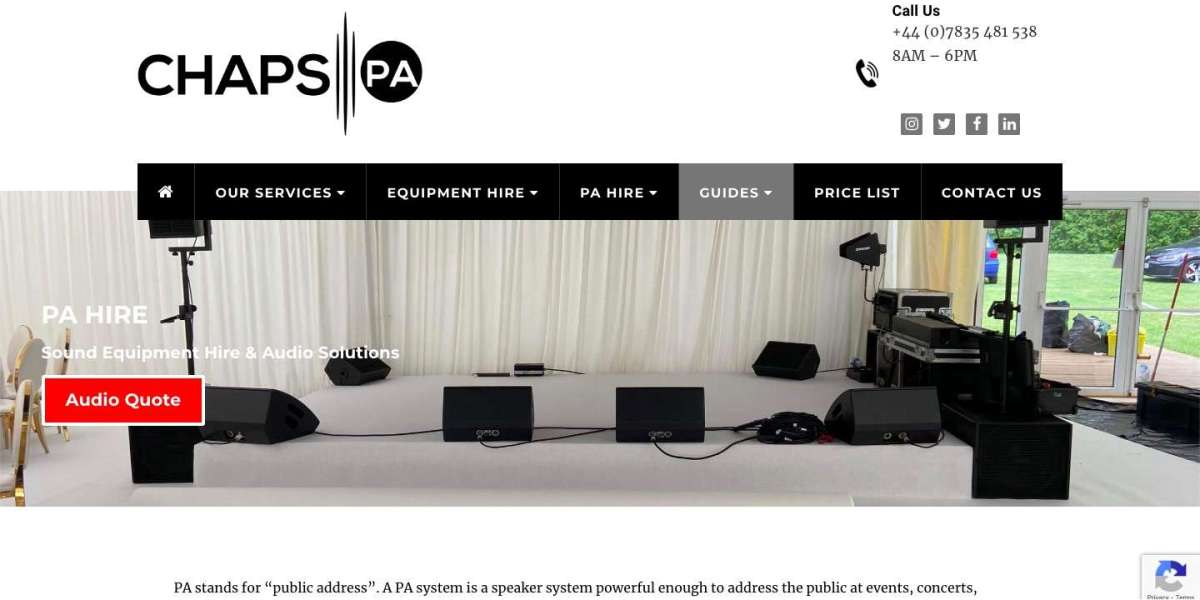 The Convenience of Speaker and Sound Equipment Hire Near You
