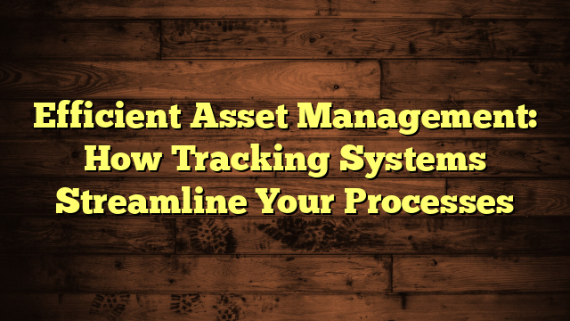 How Tracking Systems Streamline Your Processes