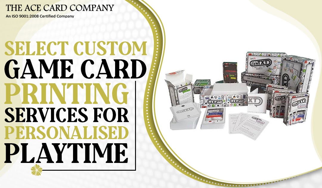 Select Custom Game Card Printing Services For Personalised Playtime