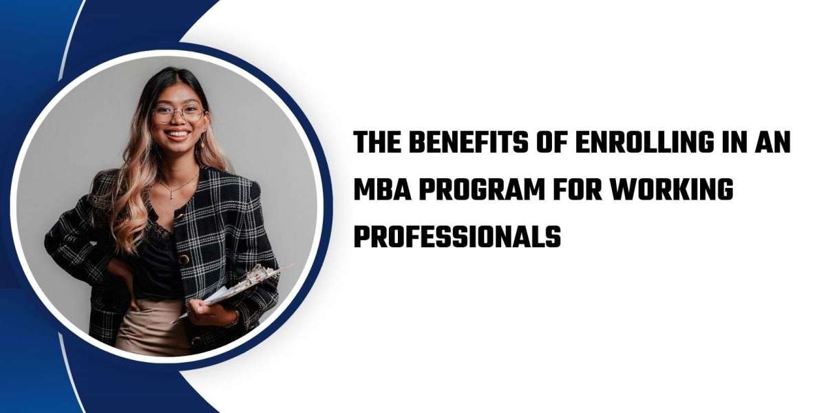 The Benefits of Enrolling in an MBA Program for Working Professionals