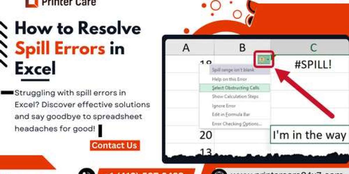 How to Resolve Spill Errors in Excel | +1 (412) 567 0408